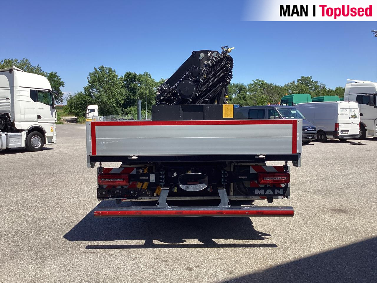 드롭사이드/ 플랫베드 트럭, 크레인 트럭 MAN TGS 35.510 8x4 BL CH HIAB X-HiPro 858 E 8 : 사진 13