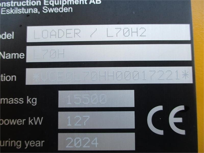 Volvo L 70 H H2 BEMÆRK MED GARANTI FRA VOLVO FREM TIL DE - 휠 로더 : 사진 2 Volvo L 70 H H2 BEMÆRK MED GARANTI FRA VOLVO FREM TIL DE - 휠 로더 : 사진 2