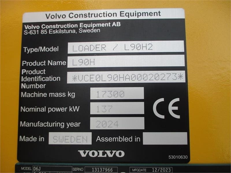 Volvo L90H H2 AGRICULTURE Dansk-maskine, Co-Pilot, LANG- - 휠 로더 : 사진 3 Volvo L90H H2 AGRICULTURE Dansk-maskine, Co-Pilot, LANG- - 휠 로더 : 사진 3
