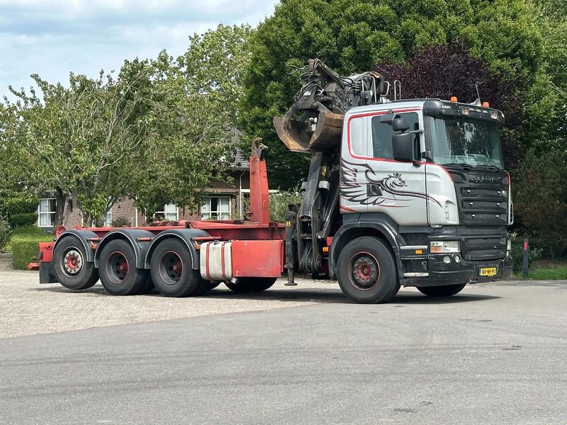 Scania R420 8x4 TRIPLE!!Z-KRAAN/HAAK!! MANUELL!!!SCHROTT/METALL!! - 후크 리프트 트럭, 크레인 트럭 : 사진 4 Scania R420 8x4 TRIPLE!!Z-KRAAN/HAAK!! MANUELL!!!SCHROTT/METALL!! - 후크 리프트 트럭, 크레인 트럭 : 사진 4