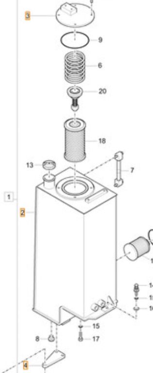 Case 35MK-01511CG - 유압 탱크 건설기계 용 : 사진 1 Case 35MK-01511CG - 유압 탱크 건설기계 용 : 사진 1