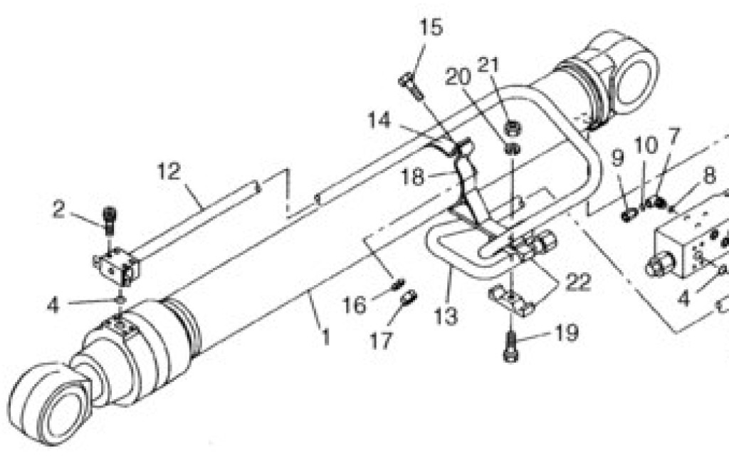 Case KRV3485 - 유압 실린더 농업용 기계 용 : 사진 1 Case KRV3485 - 유압 실린더 농업용 기계 용 : 사진 1
