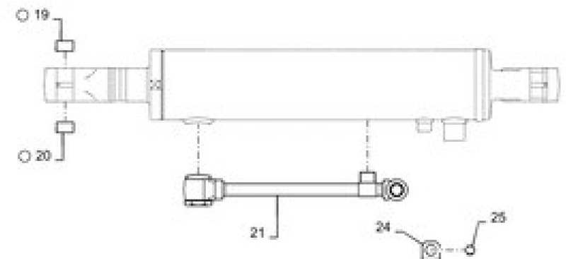 Case PW01V00073F1 - 유압 실린더 농업용 기계 용 : 사진 1 Case PW01V00073F1 - 유압 실린더 농업용 기계 용 : 사진 1