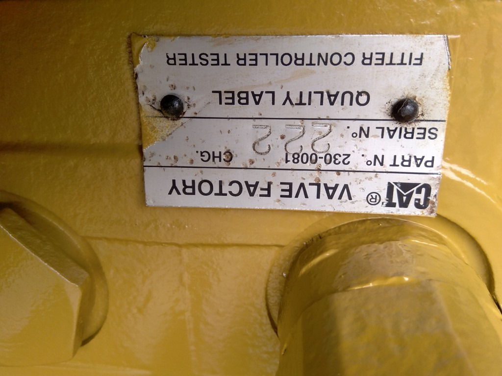 Caterpillar 2300081 - 2412777 - 유압 밸브 건설기계 용 : 사진 1 Caterpillar 2300081 - 2412777 - 유압 밸브 건설기계 용 : 사진 1