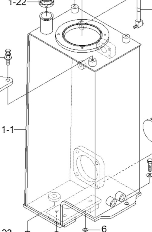 New Holland 31MH-01015YL - 유압 탱크 건설기계 용 : 사진 1 New Holland 31MH-01015YL - 유압 탱크 건설기계 용 : 사진 1
