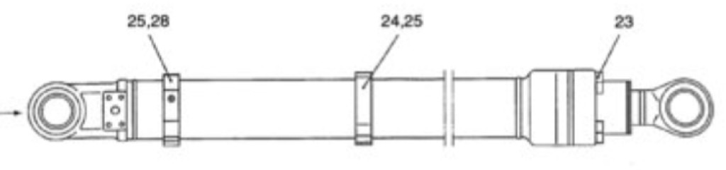 New Holland YX01V00005F7 - 87336534 - 유압 실린더 건설기계 용 : 사진 2 New Holland YX01V00005F7 - 87336534 - 유압 실린더 건설기계 용 : 사진 2