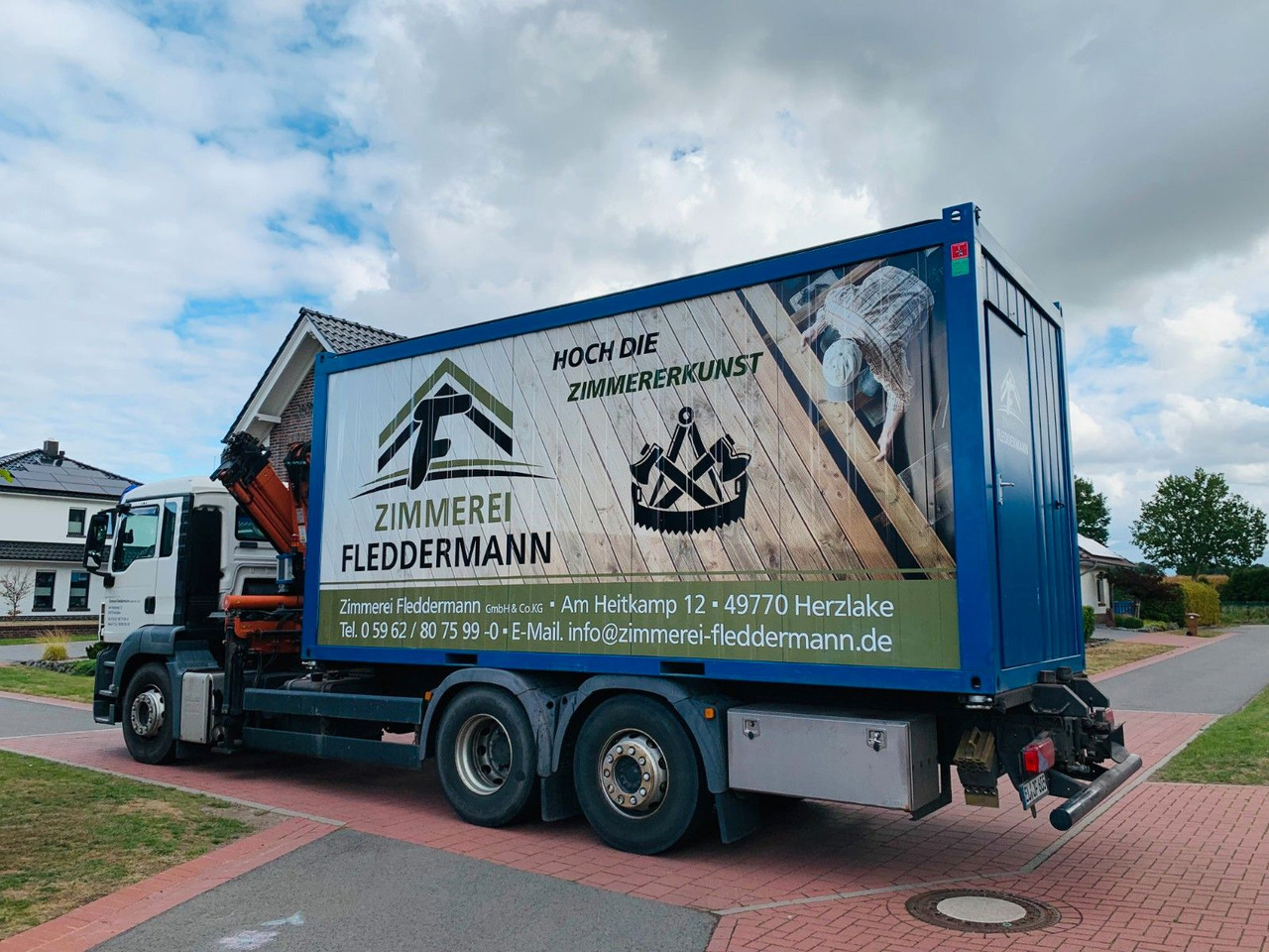 MAN TGS26400-6x2 LL/ TEREX 165 - EA3 - 드롭사이드/ 플랫베드 트럭, 크레인 트럭 : 사진 2 MAN TGS26400-6x2 LL/ TEREX 165 - EA3 - 드롭사이드/ 플랫베드 트럭, 크레인 트럭 : 사진 2