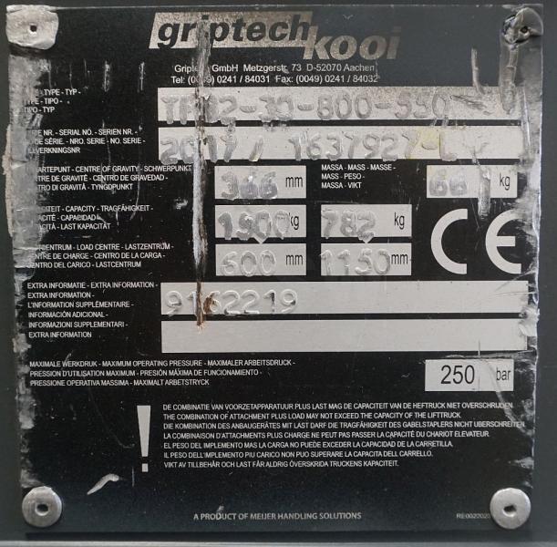 GRIPTECH TFG2 30 - 포크 지게차 용 : 사진 4 GRIPTECH TFG2 30 - 포크 지게차 용 : 사진 4