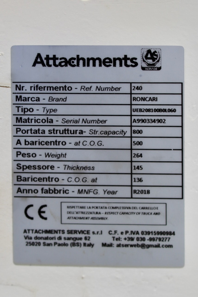 RONCARI UEB208100B0L060 - 클램프 : 사진 5 RONCARI UEB208100B0L060 - 클램프 : 사진 5