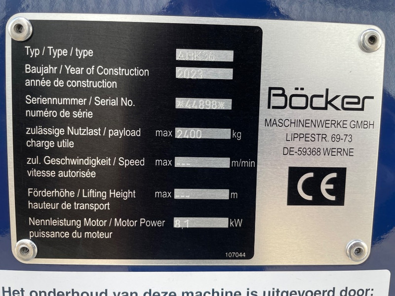 Böcker AHK 36E - 전천후 지형 크레인 : 사진 3 Böcker AHK 36E - 전천후 지형 크레인 : 사진 3