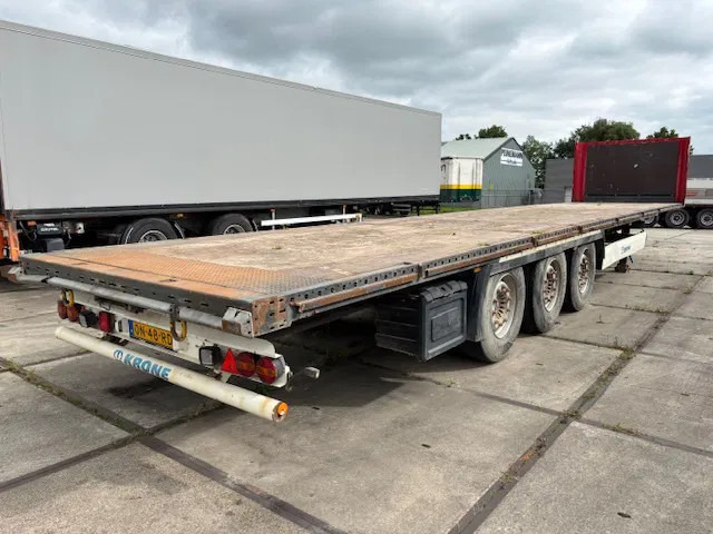 Krone SD Flatbed met rongen 41 ton standard chassis - 드롭사이드/ 플랫베드 세미 트레일러 : 사진 4 Krone SD Flatbed met rongen 41 ton standard chassis - 드롭사이드/ 플랫베드 세미 트레일러 : 사진 4