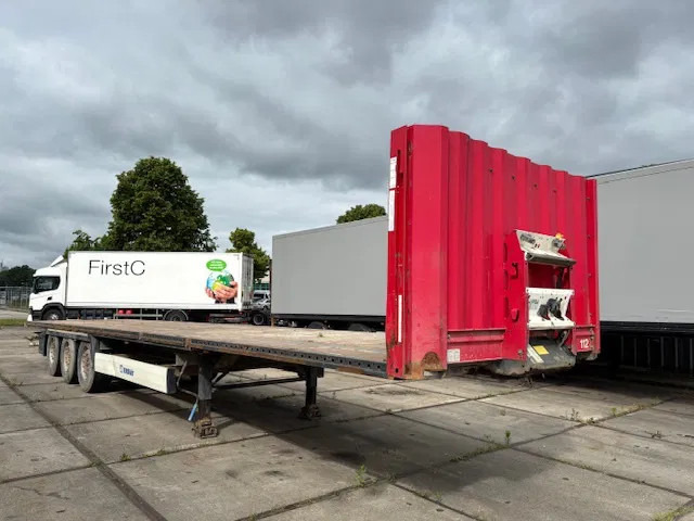 Krone SD Flatbed met rongen 41 ton standard chassis - 드롭사이드/ 플랫베드 세미 트레일러 : 사진 3 Krone SD Flatbed met rongen 41 ton standard chassis - 드롭사이드/ 플랫베드 세미 트레일러 : 사진 3