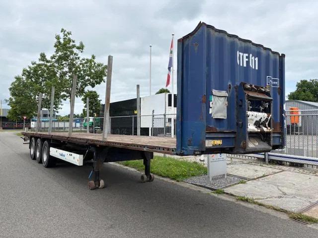 Krone SD Flatbed met rongen 41 ton standard chassis - 드롭사이드/ 플랫베드 세미 트레일러 : 사진 3 Krone SD Flatbed met rongen 41 ton standard chassis - 드롭사이드/ 플랫베드 세미 트레일러 : 사진 3
