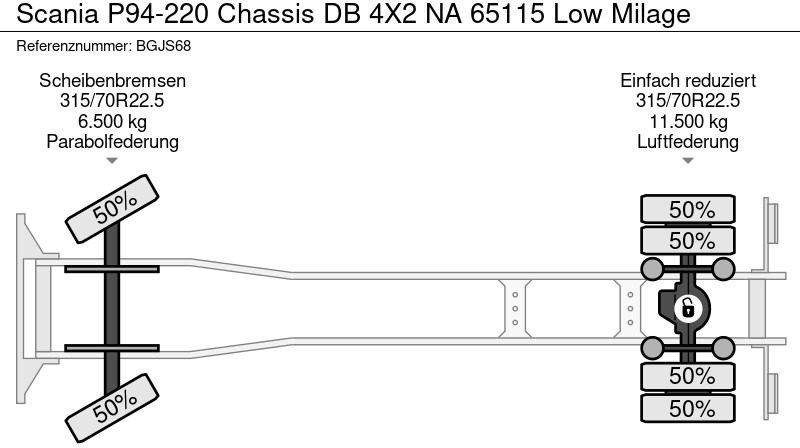 Scania P94-220 Chassis DB 4X2 NA 65115 Low Milage - 캡 새시 트럭 : 사진 5 Scania P94-220 Chassis DB 4X2 NA 65115 Low Milage - 캡 새시 트럭 : 사진 5