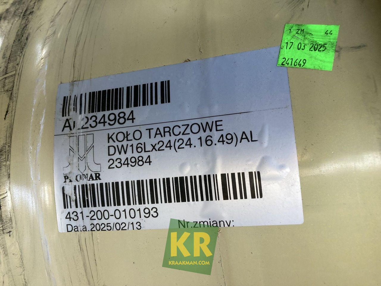 16 X 24 velg John Deere - 림 농업용 기계 용 : 사진 4 16 X 24 velg John Deere - 림 농업용 기계 용 : 사진 4