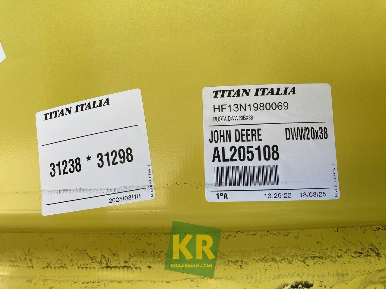 18 X 38 velg John Deere  - 림 장궤형 트랙터 용 : 사진 4 18 X 38 velg John Deere  - 림 장궤형 트랙터 용 : 사진 4
