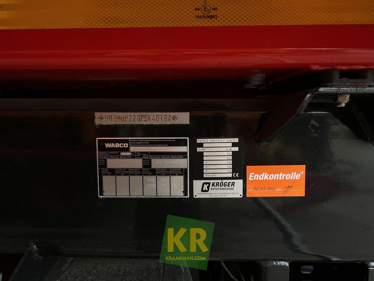 Kröger Overig - 농장 티핑 트레일러/ 덤프 : 사진 5 Kröger Overig - 농장 티핑 트레일러/ 덤프 : 사진 5