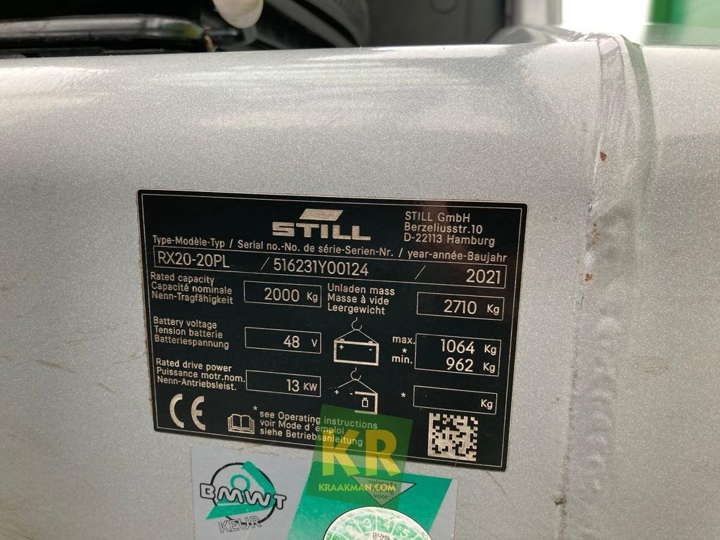 신규 전기 지게차 RX 20-20PL elekt. heftruck Still : 사진 18