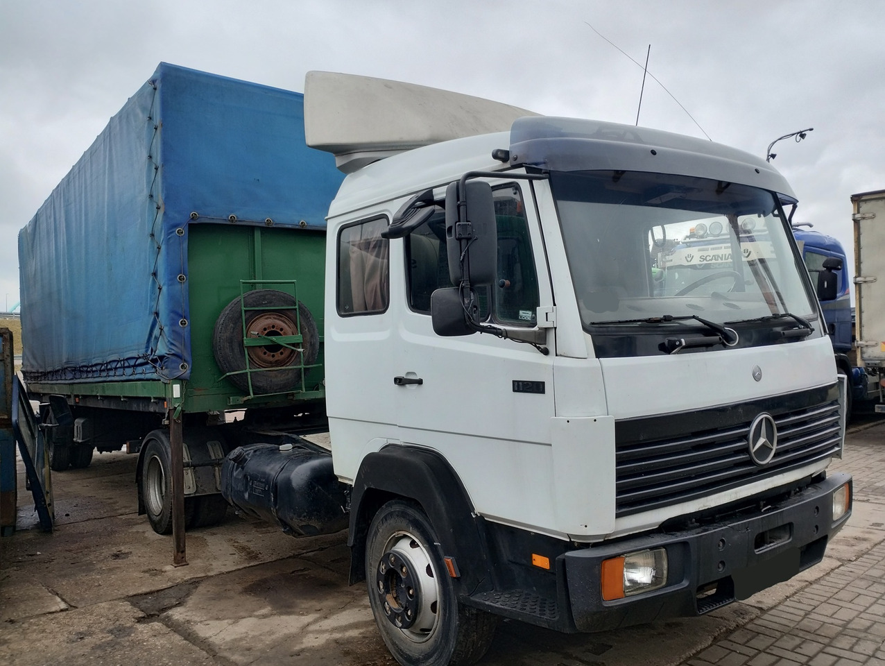 MERCEDES BENZ 1120 S + NACZEPA 1-OSIOWA TRAILER - 트랙터 유닛 : 사진 2 MERCEDES BENZ 1120 S + NACZEPA 1-OSIOWA TRAILER - 트랙터 유닛 : 사진 2