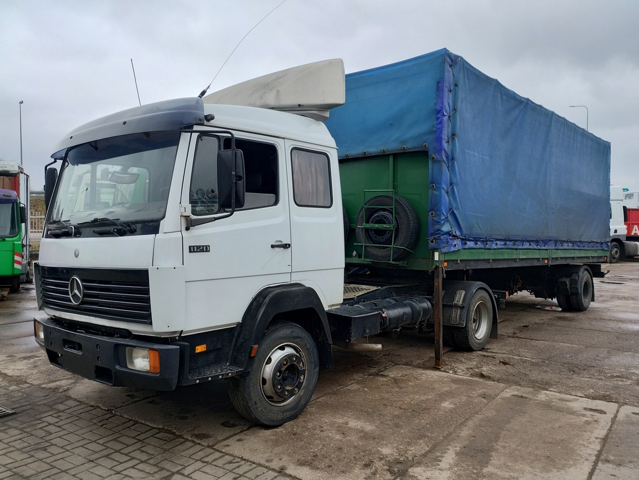 MERCEDES BENZ 1120 S + NACZEPA 1-OSIOWA TRAILER - 트랙터 유닛 : 사진 1 MERCEDES BENZ 1120 S + NACZEPA 1-OSIOWA TRAILER - 트랙터 유닛 : 사진 1