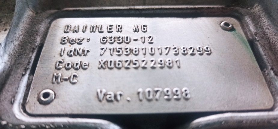 MERCEDES-BENZ G330-12 ACTROS - 기어박스 및 부품 트럭 용 : 사진 4 MERCEDES-BENZ G330-12 ACTROS - 기어박스 및 부품 트럭 용 : 사진 4