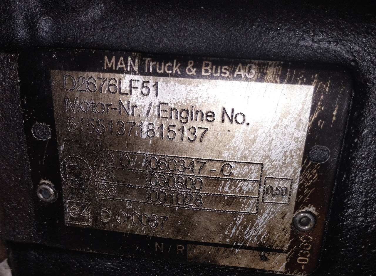 Silnik Engine MAN TGS TGX D2676 LF51 E6 500 HP - 엔진 및 부품 : 사진 5 Silnik Engine MAN TGS TGX D2676 LF51 E6 500 HP - 엔진 및 부품 : 사진 5