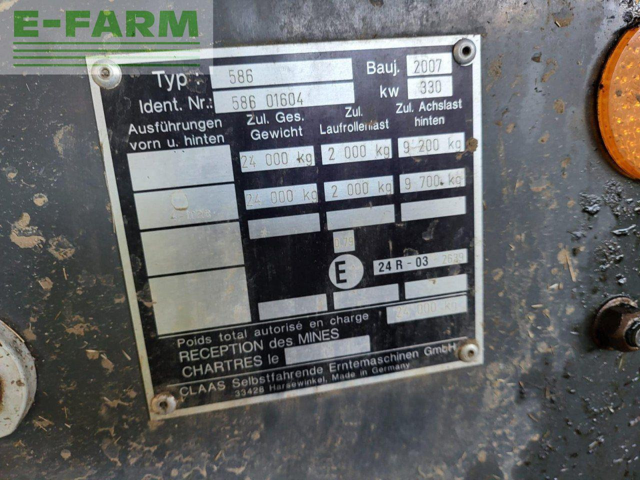 목초수확기 CLAAS LEXION 580+ TT : 사진 6