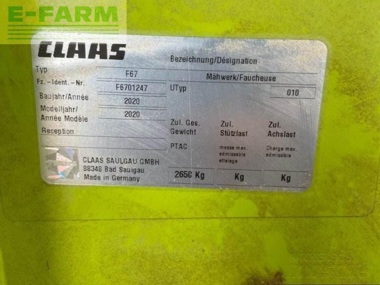 모어 CLAAS disco 1100 trend : 사진 7