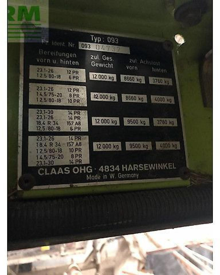 목초수확기 CLAAS dominator 98 sl maxi : 사진 21