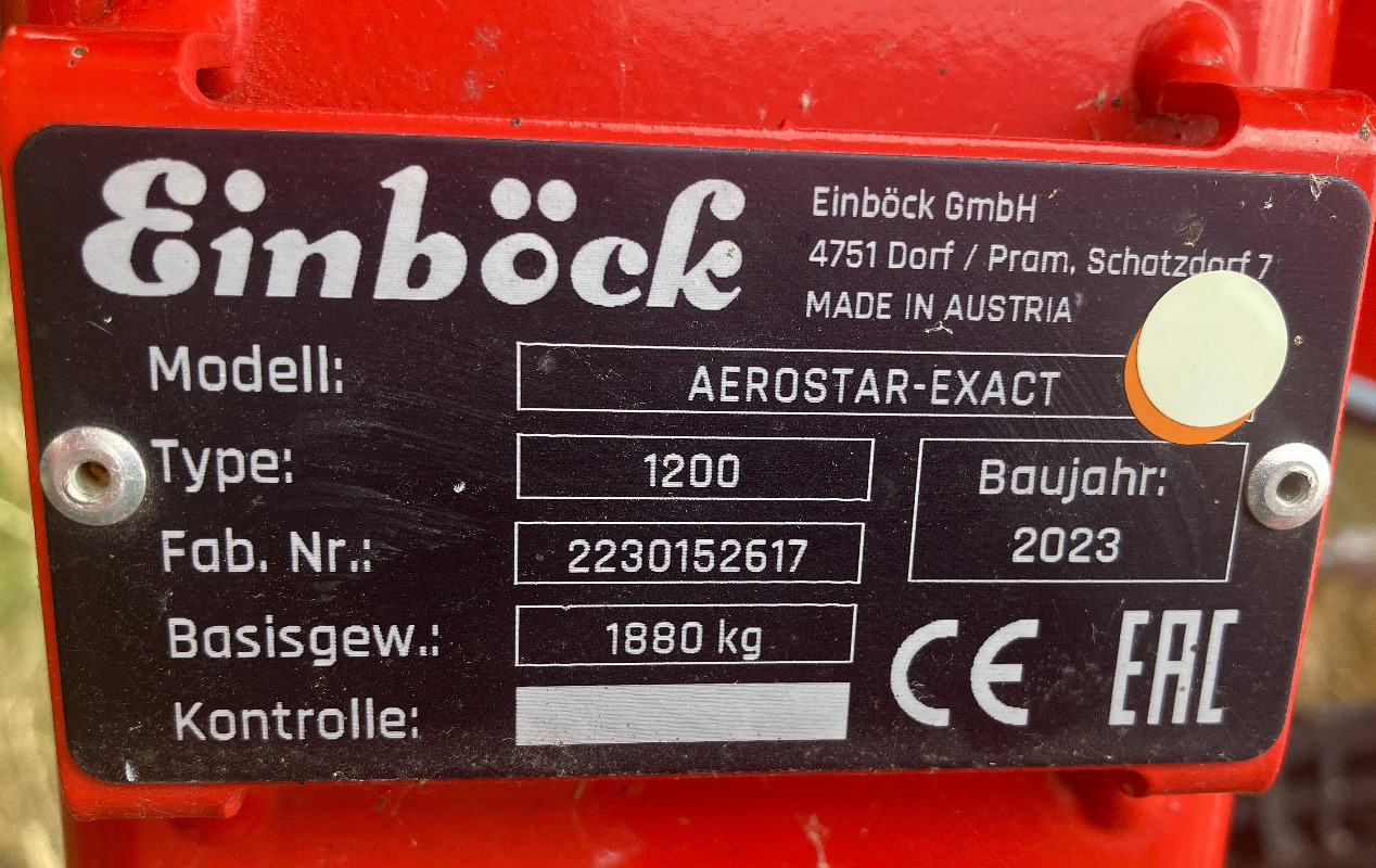 Einböck Aerostar-Exact 1200 - 시비 장비 : 사진 2 Einböck Aerostar-Exact 1200 - 시비 장비 : 사진 2