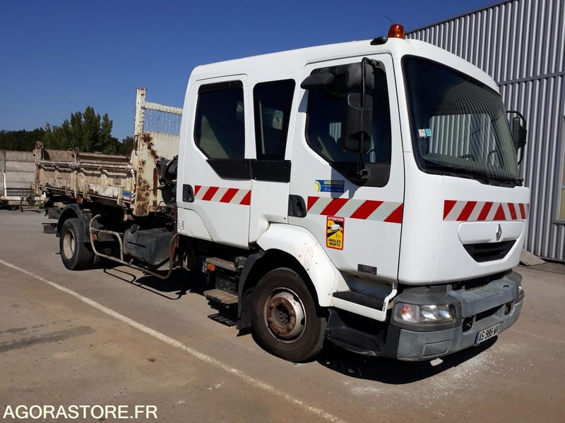 CAMION BI-BENNE + GRUE - PL RENAULT MILDIUM 180 DCI Db - 2003 / 263 610 KM - 트럭 : 사진 1 CAMION BI-BENNE + GRUE - PL RENAULT MILDIUM 180 DCI Db - 2003 / 263 610 KM - 트럭 : 사진 1
