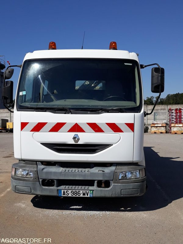 CAMION BI-BENNE + GRUE - PL RENAULT MILDIUM 180 DCI Db - 2003 / 263 610 KM - 트럭 : 사진 3 CAMION BI-BENNE + GRUE - PL RENAULT MILDIUM 180 DCI Db - 2003 / 263 610 KM - 트럭 : 사진 3