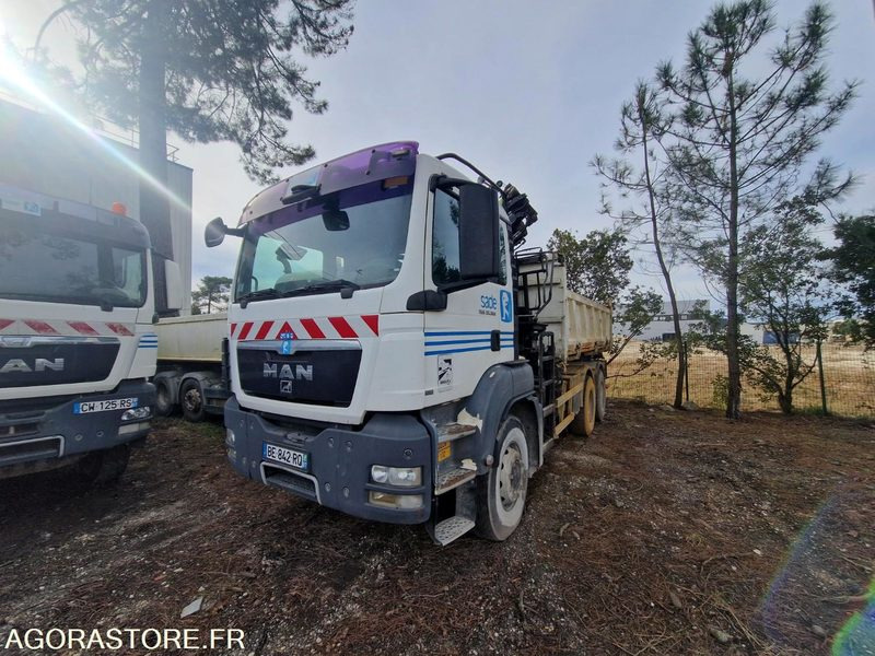 CAMION BIBENNE GRUE 24 TONNES MAN TGS 26.360 - BE842RQ - 2010 - 394 791 KM - 트럭 : 사진 2 CAMION BIBENNE GRUE 24 TONNES MAN TGS 26.360 - BE842RQ - 2010 - 394 791 KM - 트럭 : 사진 2
