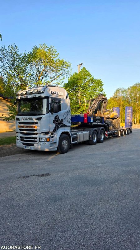 CAMION TRACTEUR 6X4 SCANIA R730 V8 2014 440 000 KM PTRA 150T + PORTE ENGINS FAYM - 트랙터 유닛 : 사진 1 CAMION TRACTEUR 6X4 SCANIA R730 V8 2014 440 000 KM PTRA 150T + PORTE ENGINS FAYM - 트랙터 유닛 : 사진 1