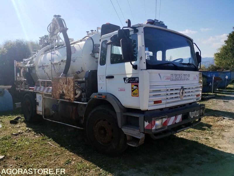 Camion 19t Hydrocureur Renault G300 Maxter 142142km – équipement Huwer - 진공 흡입 트럭 : 사진 1 Camion 19t Hydrocureur Renault G300 Maxter 142142km – équipement Huwer - 진공 흡입 트럭 : 사진 1