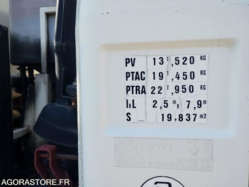 Camion 19t Hydrocureur Renault G300 Maxter – équipement Huwer - 진공 흡입 트럭 : 사진 4 Camion 19t Hydrocureur Renault G300 Maxter – équipement Huwer - 진공 흡입 트럭 : 사진 4