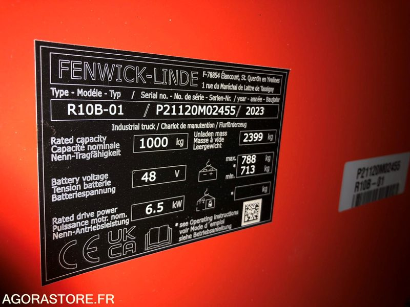 Chariot élévateur à mât rétractable - 리치 트럭 : 사진 4 Chariot élévateur à mât rétractable - 리치 트럭 : 사진 4