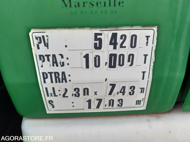 FOURGON RENAULT 10T - CD388BR - 트럭 : 사진 5 FOURGON RENAULT 10T - CD388BR - 트럭 : 사진 5