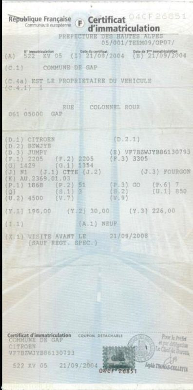 FOURGONNETTE CITROEN JUMPY - 소형 밴 : 사진 4 FOURGONNETTE CITROEN JUMPY - 소형 밴 : 사진 4