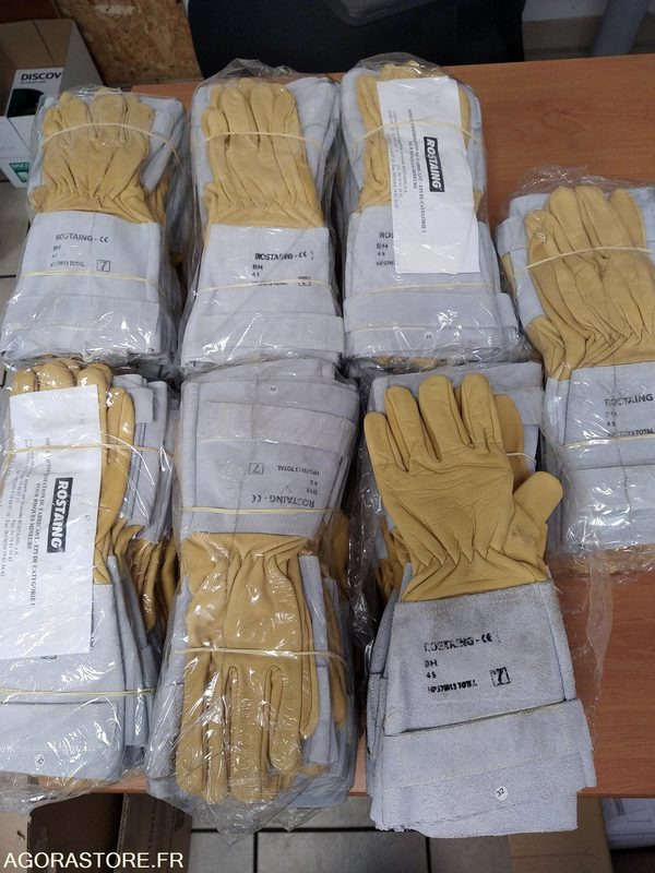 GANTS CUIR AVEC LONGUE MANCHETTE TAILLE 7 - LOT 70 PAIRES - 도구/ 장비 : 사진 1 GANTS CUIR AVEC LONGUE MANCHETTE TAILLE 7 - LOT 70 PAIRES - 도구/ 장비 : 사진 1