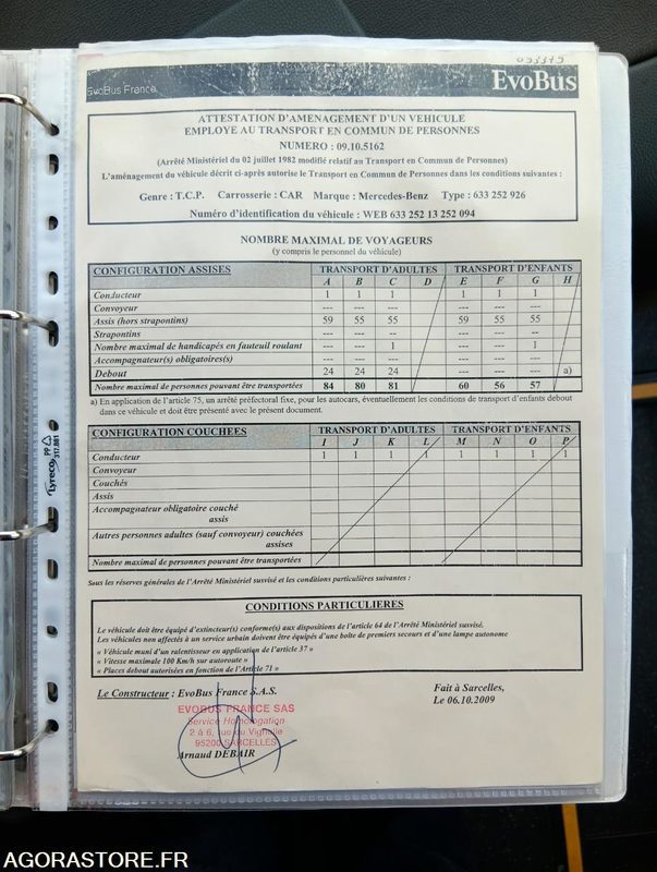 MERCEDES INTOURO N°093379 - 스쿨버스 : 사진 3 MERCEDES INTOURO N°093379 - 스쿨버스 : 사진 3