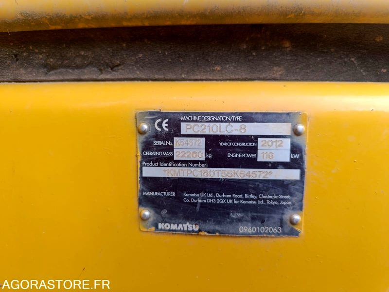 굴착기 PELLE KOMATSU - 210LC8 - 2021 - 14 000 H : 사진 18