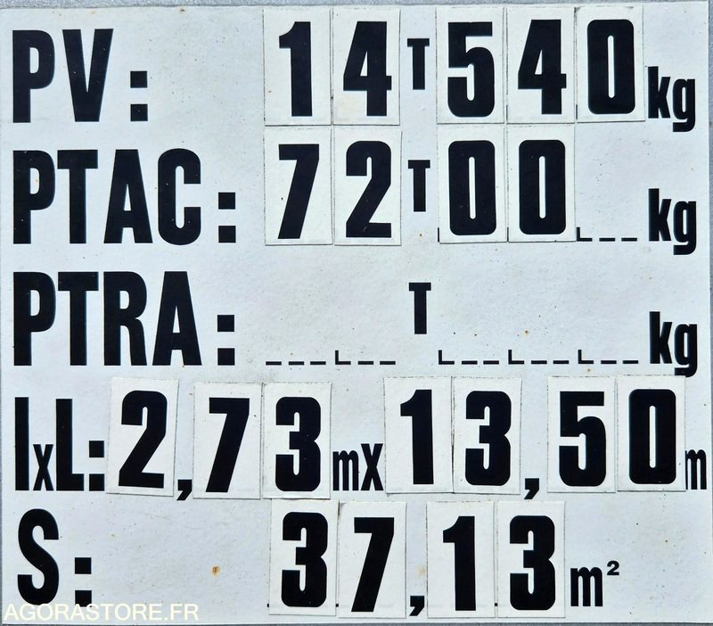 저하대 트레일러 Porte engins 4 essieux : 사진 9