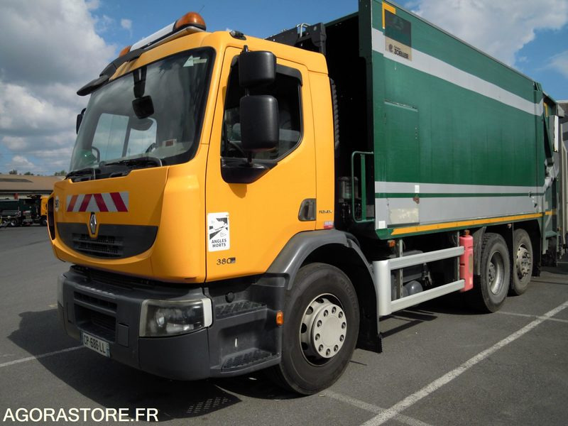 Renault Premium 380 6x2 DXI 11 équipé d'une benne SEMAT OM Série 14000 - 쓰레기차 : 사진 1 Renault Premium 380 6x2 DXI 11 équipé d'une benne SEMAT OM Série 14000 - 쓰레기차 : 사진 1