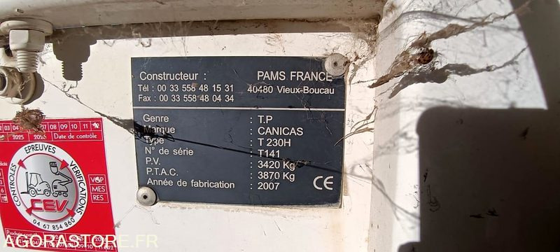 TRACTEUR VALTRA N101H CH-668EQ + CRIBLEUSE CANICAS T230H T141 6334H AM 2007 - 장궤형 트랙터 : 사진 5 TRACTEUR VALTRA N101H CH-668EQ + CRIBLEUSE CANICAS T230H T141 6334H AM 2007 - 장궤형 트랙터 : 사진 5