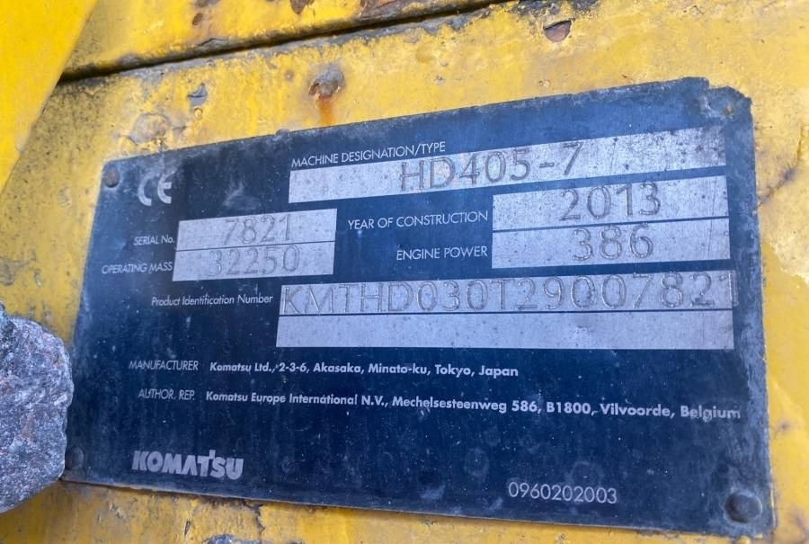 Komatsu HD405-7 - 리지드 덤프/ 바위 트럭 : 사진 3 Komatsu HD405-7 - 리지드 덤프/ 바위 트럭 : 사진 3