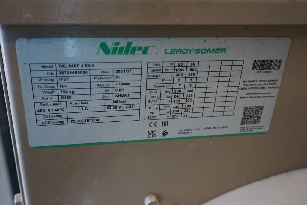 Nidec TAL046F Generator - 발전기 세트 : 사진 5 Nidec TAL046F Generator - 발전기 세트 : 사진 5