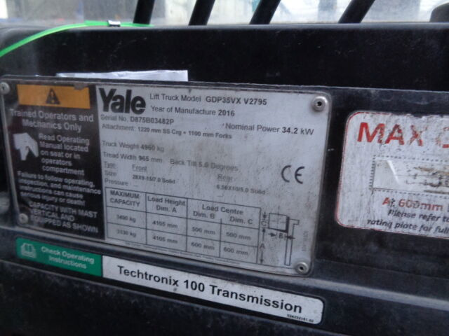 Yale GDP 35 VX - 지게차 : 사진 5 Yale GDP 35 VX - 지게차 : 사진 5