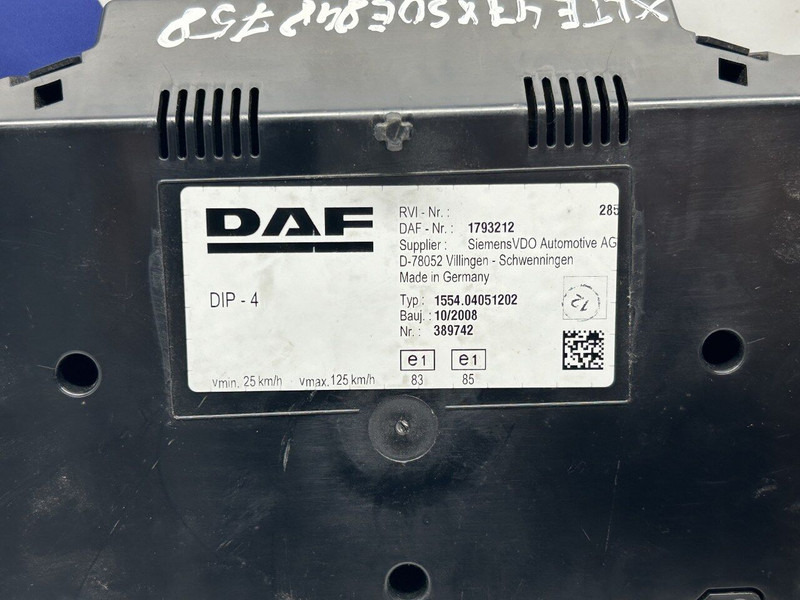 DAF cluster - 대시보드 트럭 용 : 사진 3 DAF cluster - 대시보드 트럭 용 : 사진 3