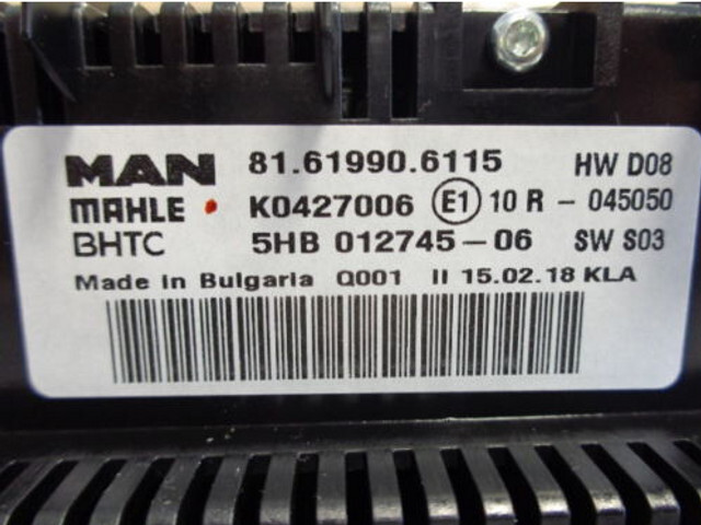 MAN NEW OE heater control unit - 대시보드 트럭 용 : 사진 2 MAN NEW OE heater control unit - 대시보드 트럭 용 : 사진 2